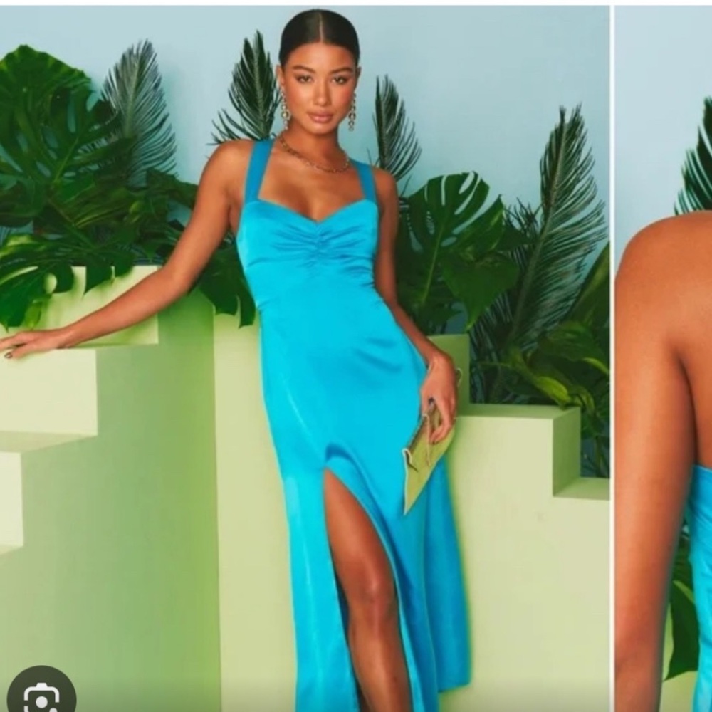 Show Me Your MuMu Blue Maxi Dress